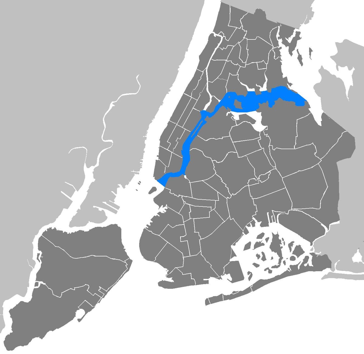 east river NEW york mapa