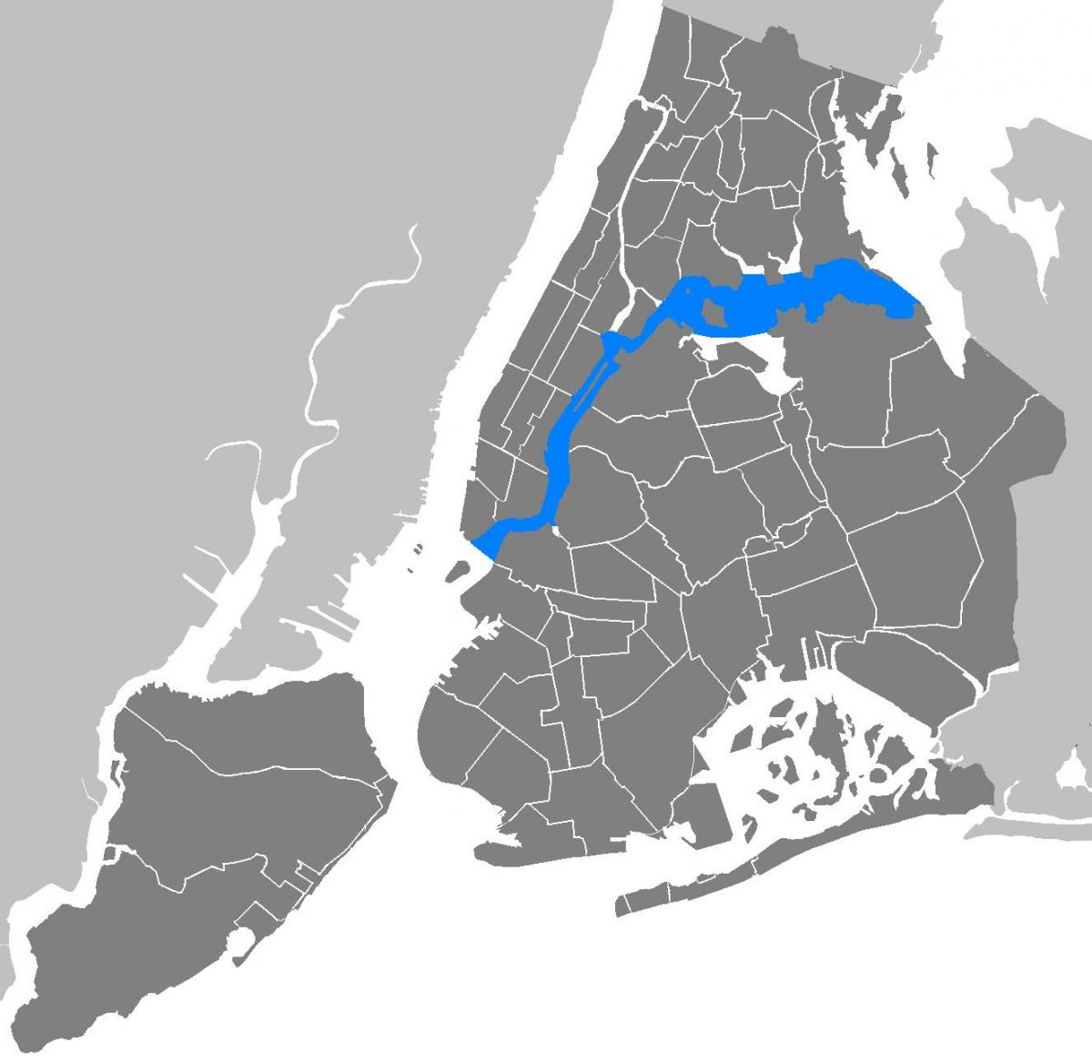 east river NEW york mapa