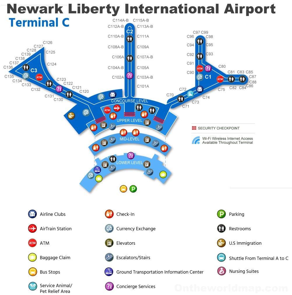 mapa EWR, svorka c