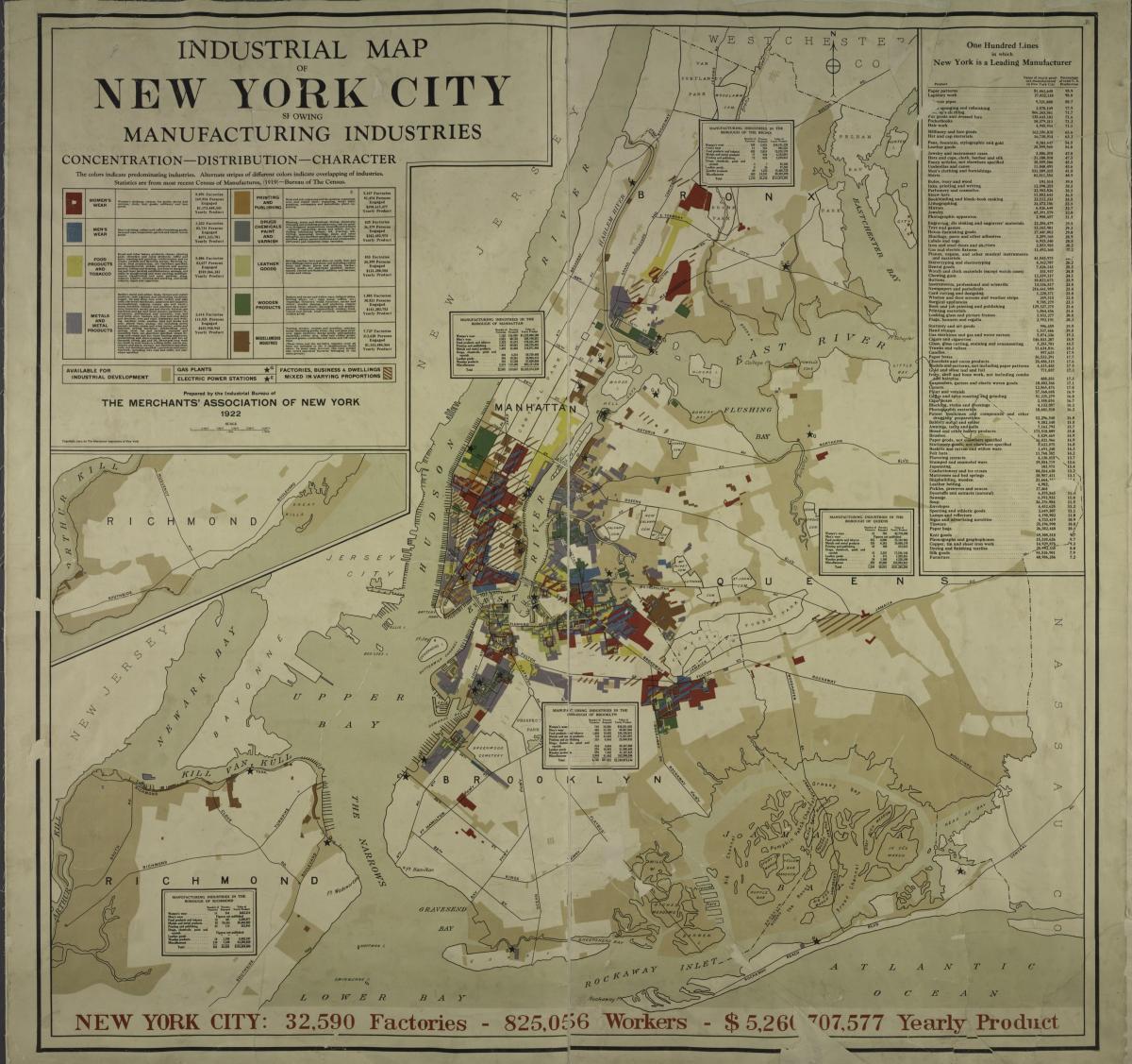 mapa New Yorku roku 1900