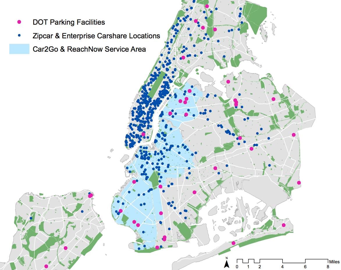 NYC dot mapě