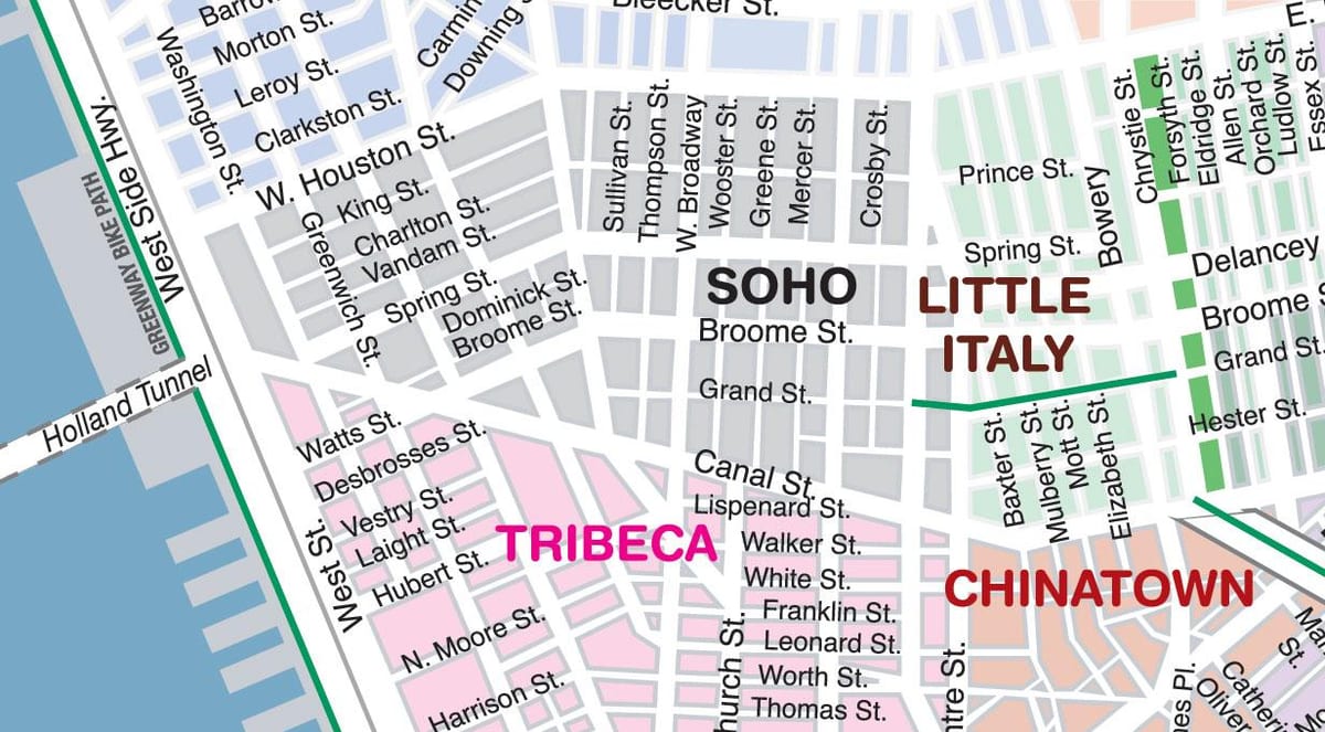 soho New York mapa