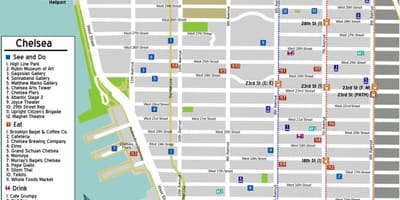 Mapa New York Chelsea