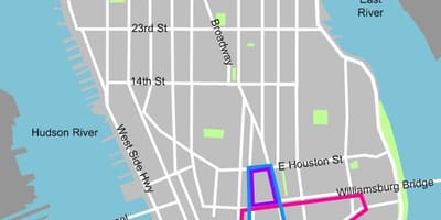 Chinatown New York mapa
