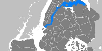 East river NEW york mapa