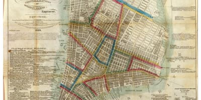 New York historické mapy