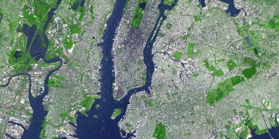 Mapa aerial New York City
