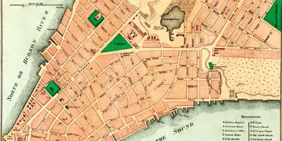New York 1776 mapě