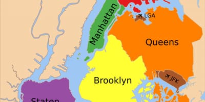 Greater New York City area mapě