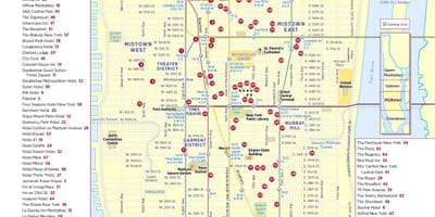 Midtown New York mapa