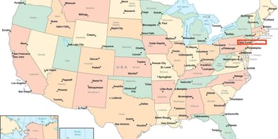Mapa města New York