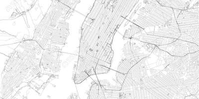 Mapa New York City vektor