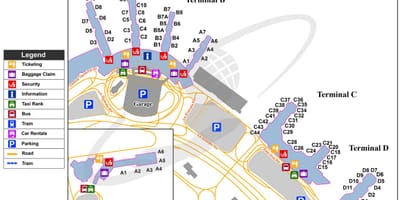 NYC laguardia airport mapě