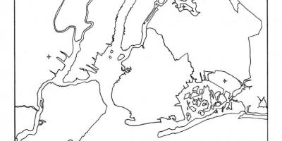 Slepá mapa New York City