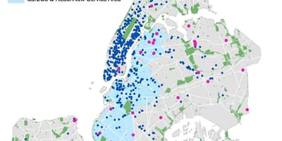 NYC dot mapě