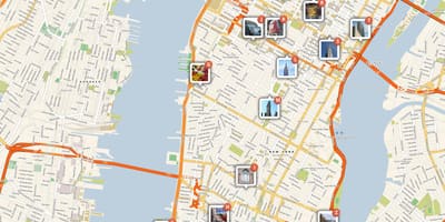 NYC mapa památek