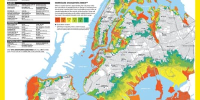 NYC povodňové mapě