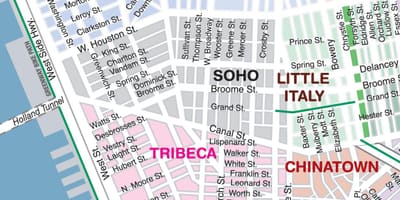 Soho New York mapa