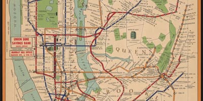 Starý New York subway map